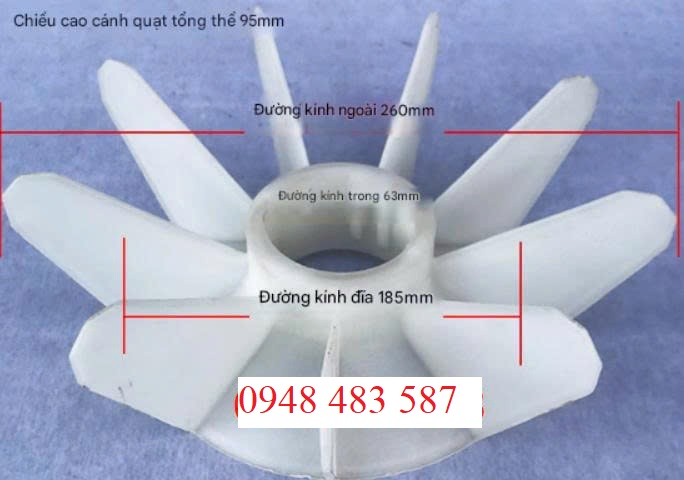 Cánh quạt động cơ Y3-250-4