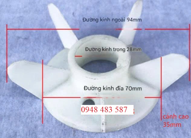 Cánh quạt động cơ Y3-100/112-4