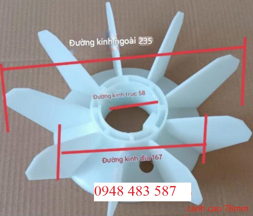 Cánh quạt động cơ Y3-200-4