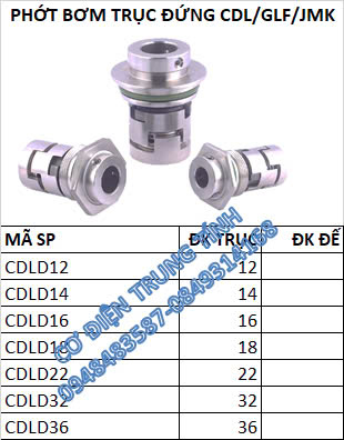 Phớt bơm trục đứng CDL