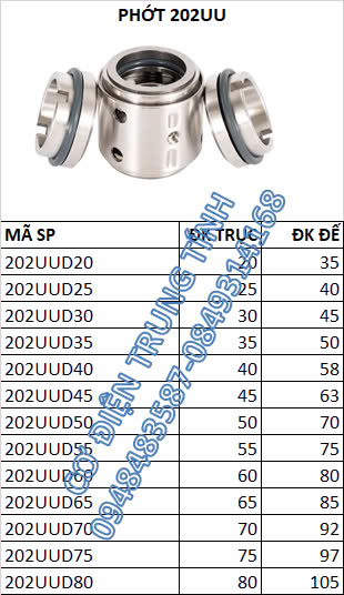 Phớt cơ khí 202UU