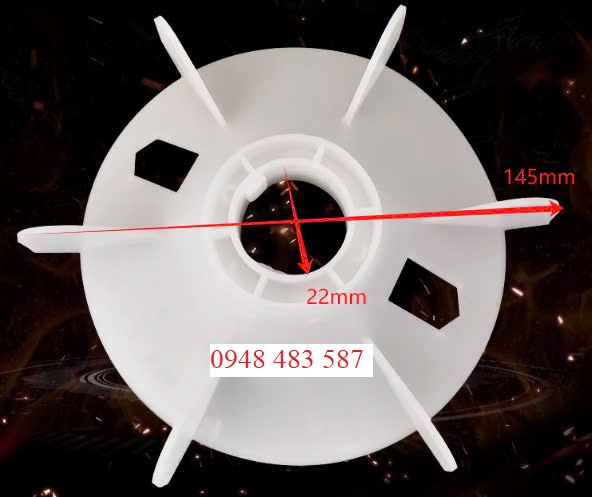 Cánh quạt động cơ lỗ 22mm