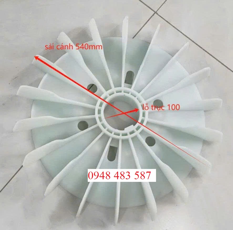 Cánh quạt động cơ lỗ 100mm