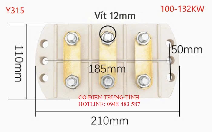 Cầu đấu động cơ điện Y315