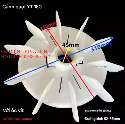 Cánh quạt xiết ốc YT-180 Cánh quạt xiết ốc YT-180