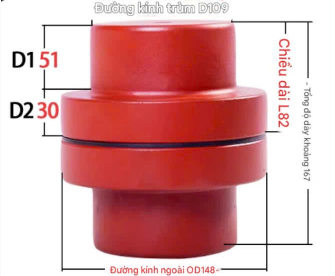 Khớp nối cao su NM148 Khớp nối cao su NM148
